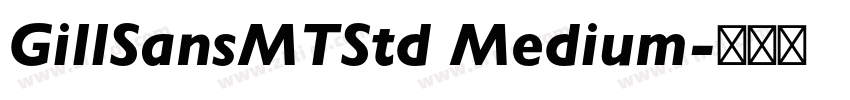 GillSansMTStd Medium字体转换